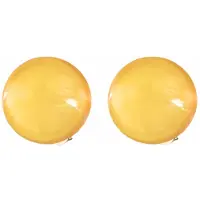 Charme Bijoux Clip oorbellen geel 2 cm