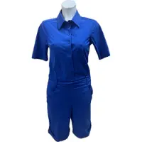 MI PIACE RC202274 - Travelstof Jumpsuit - maten: XS , S , M , L en XL - kleuren: Royal Blue , Kit en Donker Blauw