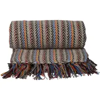 Jens Living Recycled Cotton Plaid Pip Multicolor