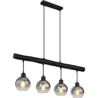 Globo Lighting Hanglamp Moitas 4-lichts zwart