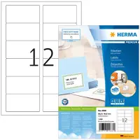 Herma Premium 4666 permanent hechtende etiketten A4 88,9 x 46,6 mm wit (1200 etiketten)