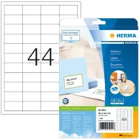 Herma Premium 5051 permanent hechtende etiketten A4 48,3 x 25,4 mm wit (1.100 etiketten)