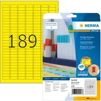 Herma Special Etiketten 4243 Klevend A4 Geel 25,4 x 10 mm 20 Vellen à 189 Etiketten