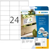 Herma Etiketten 10905 Klevend A4 Wit 70 x 36 mm 25 Vellen à 24 Etiketten