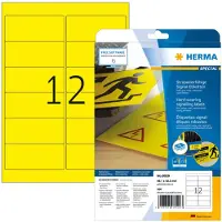 Herma 8029 weerbestendige folie etiketten A4 99,1 x 42,3 mm geel (300 etiketten)