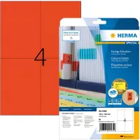 Herma 4562 verwijderbare etiketten A4 105 x 148 mm rood (80 etiketten)