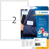 Herma 4519 naambadge/textiel etiketten A4 199,6 x 143,4 wit (40 etiketten)