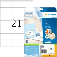 Herma Premium 4361 permanent hechtende etiketten A4 70 x 42 mm wit (525 etiketten)