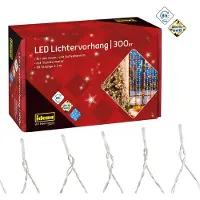 Idena Lichtgordijn 300 LED 3mx3m warm wit (8 m)