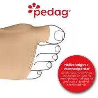 Pedag - Hallux valgus + voorvoet polster - Soft gel bescherming - Maat 35 t/m 40