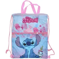 Lilo & Stitch Gymtas met rits - Zwemtas - 40 cm - Blauw - Voor Kinderen