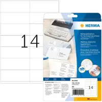 Herma Adresetiketten 4442 Klevend A4 Wit 10,5 x 4,2 cm 20 Vellen à 14 Etiketten