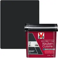 V33 Keukenverf Renovatie Perfection Smoky Zwart Mat 750ml