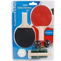 Gametime Tafeltennisset Mini 16 X 9 Cm Zwart/rood 4-delig