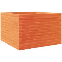 vidaXL Plantenbak 70x70x46 cm massief grenenhout wasbruin