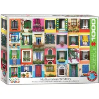 Eurographics Mediteranean Windows Puzzel (1000 stukjes)