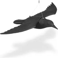 Relaxdays duivenverschrikker vliegende kraai - vogelverschrikker - tuinfiguur - afweer