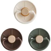 Frigg Little Viking Fopspeen - 0-6 Mnd - 3 stuks - Cream/Cocoa/Olive