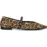 Stefano lauran Dames Ballerina's X1417 - Bruin - Maat 37