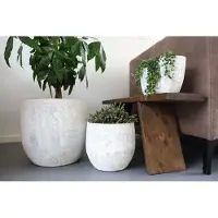 HS Potterie Benton ovaal pot grijs L 28 D 15 x H 15