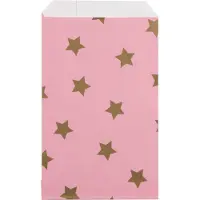 Rotim 200x Papieren Zakjes Stars Gold 12x19cm
