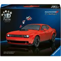 Ravensburger - Iconics: Dodge Challenger R/T Scat Pack Widebody - 3D Puzzel - 108 Stukjes - Bouwset voor kinderen vanaf 8 jaar