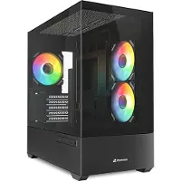Sharkoon 4044951041794 Gehäuse MK6 RGB Micro-ATX 1xGlas schwa