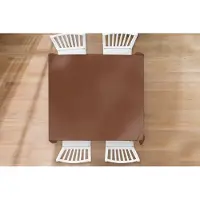 KitchenYeah Tafelkleed - Tafellaken - 150x150 cm - Bruin - Donker - Kleuren - Binnen en Buiten
