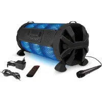 BOG Karaoke Set Party Speaker Met Microfoon Bluetooth USB SD Draadloos Tot 8 Uur 60W Met Draagriem Multikleur Afmetingen 620 x 260 x 295 mm