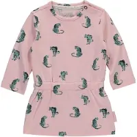 Quapi sweatjurk Xaja met all over print roze/grijs Roze/grijs 56