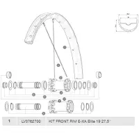 Mavic E-xa Elite 19 Voorvelg