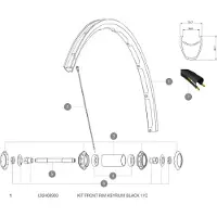 Mavic Ksyrium 17c Voorvelg