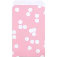 Rotim 200x Papieren Zakjes Dots Roze 12x19cm