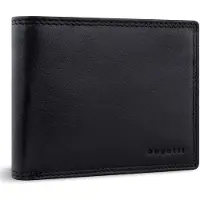 Bugatti Leren portemonnee Savona Wallet With Flap 7CC Black zwart