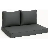 Madison - Loungekussen - Tuinkussen - Palletkussen - Rugkussen - 3-delig - 120cm x 80cm - Eco - Pearl Grey - Grijs