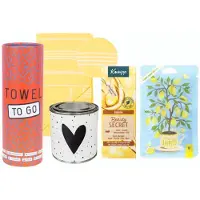 Kneipp Cadeauset Beauty Secret Bad & Hammamdoek - Towel To Go Hamamdoek Mostard - Bad Olie 100 ml Beauty Secret - ARELO Complimententhee Je Bent Het Waard