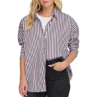ONLY Blouse 'JDYVesper' donkerlila / wit
