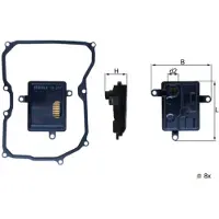 MAHLE ORIGINAL HX 267D Automaatbak, filter