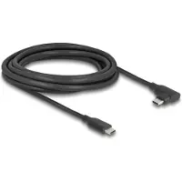 DeLOCK Active USB 10 Gbps Cable USB Type-C male to male angled left / right 3 m 8K PD 60 W with E-Marker