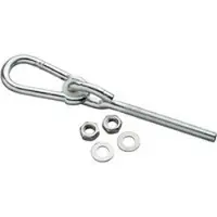 Swing King Swingking Schommelhaak M12x10cm Met Karabijnhaak - 2 Stuks