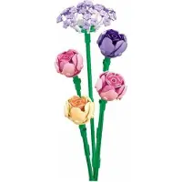 Sluban Flowers botanische bloemen bouwset – bouwspeelgoed kunstbloemen decoratie – Botanical Flowers – bouwpakket voor volwassenen en kinderen – bouwdoos 198 met bouwstenen – M38‑B1101‑17