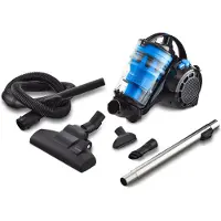 Medion stofzuiger zonder stofzak P2000 (700 watt vermogen, 2 liter stofreservoir, wasbaar HEPA 13 filter, 8,5 m werkbereik, MD 11905) blauw