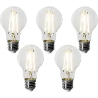 LUEDD Set van 5 E27 dimbare LED lampen A60 6W 500 lm 3000K