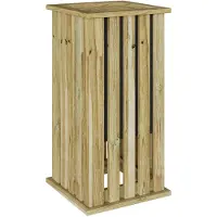 vidaXL Plantkisten Bruin 33 x 33 x 65 cm Geïmpregneerd grenenhout
