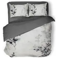 Eleganzzz Dekbedovertrek Micropercal Notte Fiori - white 240x200/220cm