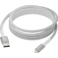 dbramante1928 re-charge - Braided oplaadkabel - USB-A naar Lightning - 2,5 meter - Wit