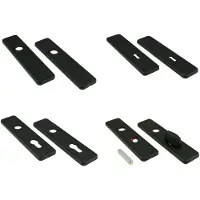 Ami Kortschild 185/44 Profielcilinder 72 Klik Zwart 9005 Str - 739216