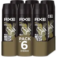 Axe Deodorant Bodyspray Gold 150 ml - Voordeelverpakking 6 stuks