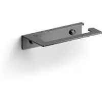Clou Fold toiletrolhouder zonder klep, gunmetal geb. PVD