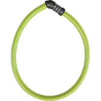 ABUS kabelslot 4408C - cijferslot - 65 cm lange stalen kabel met kunststof omhulsel - -Security Level 2 - Groen